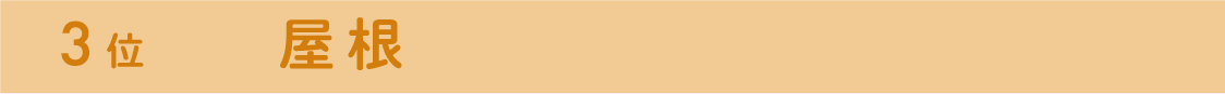 3位 屋根