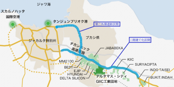 首都ジャカルタ郊外にある工業団地「GIIC」