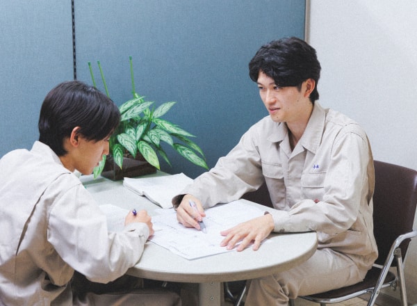 協力業者との打ち合わせ