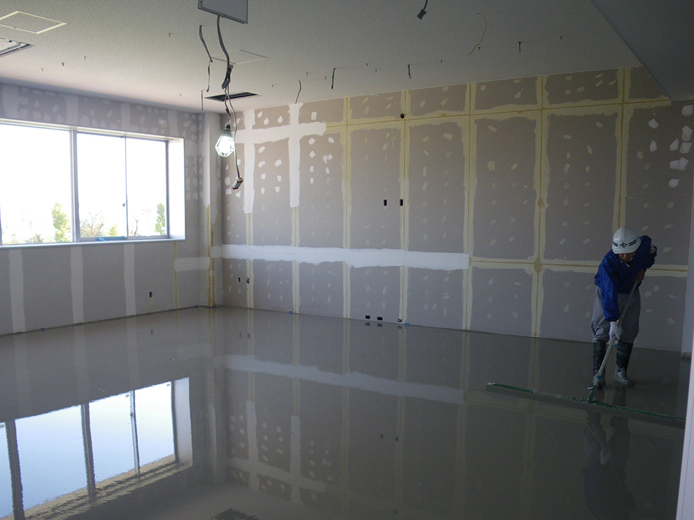 セルフレベリング材の石膏実績